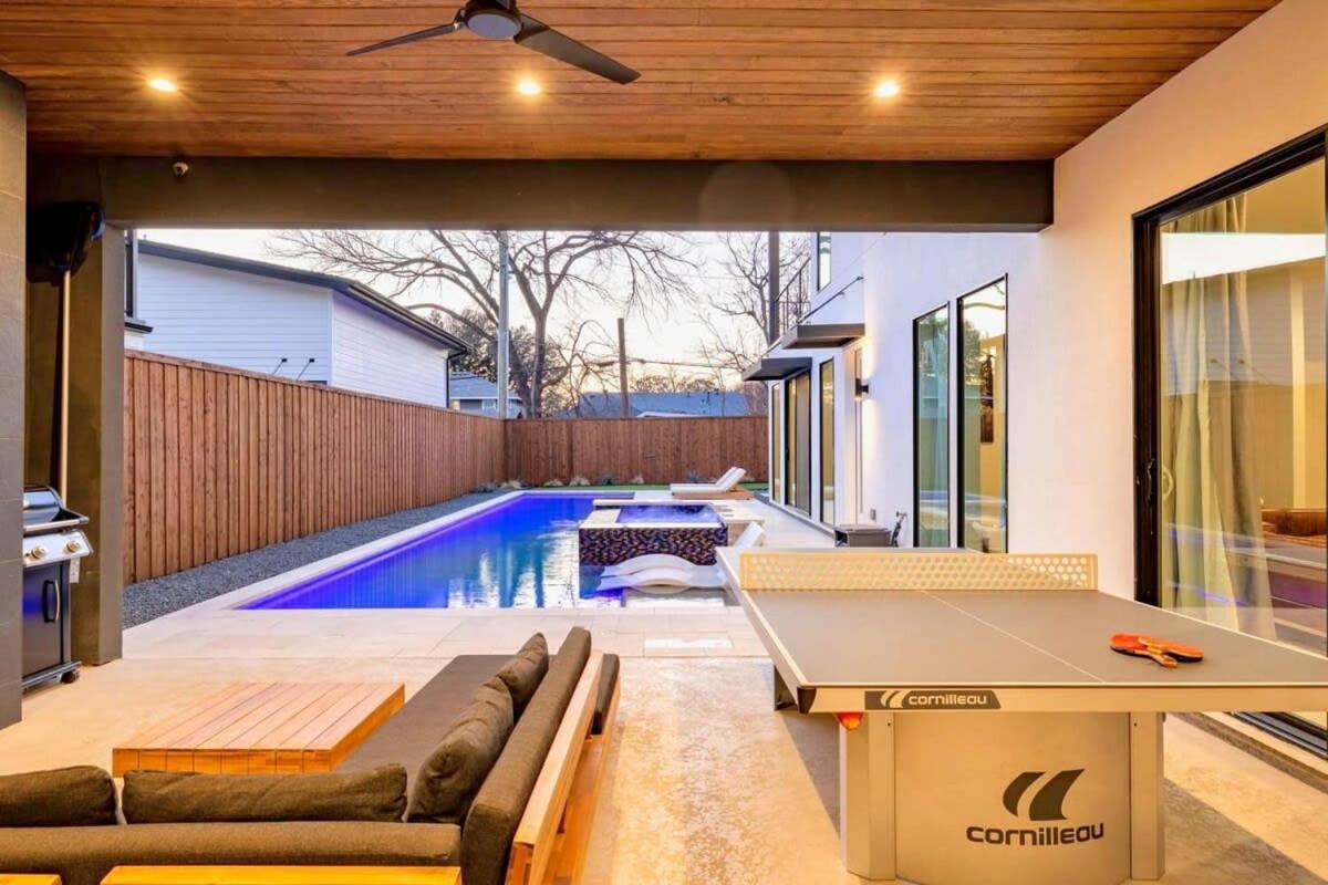 Newly Built 4Br Home In Uptown Dallas - Private Pool, Hot Tub, Gym & Games Room! Екстер'єр фото